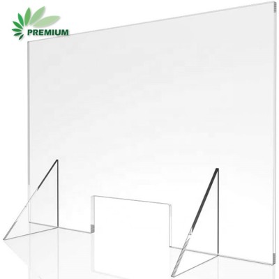 Premium Clear Cast Acrylic Sheet Barrier Sneeze Guard Shield