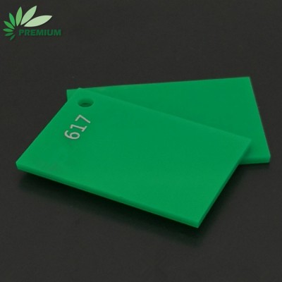 Cast Acrylic Sheet 617 Green Color Perspex 2mm Plexiglass