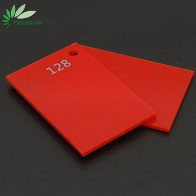 Red Color 128 Perspex 2mm Plexiglass Cast Acrylic Sheet